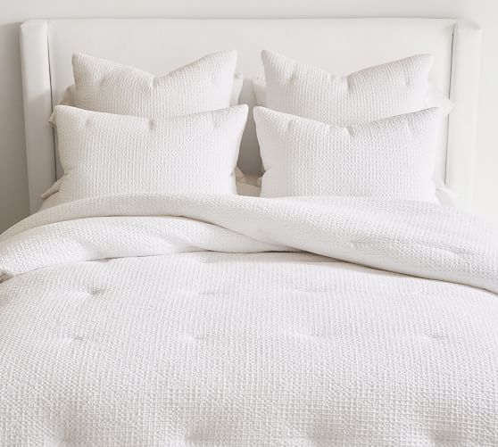 Vintage Washed Cotton Linen Comforter by Pottery Barn