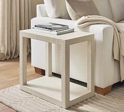 Cape Rectangular Woven Side Table (24")