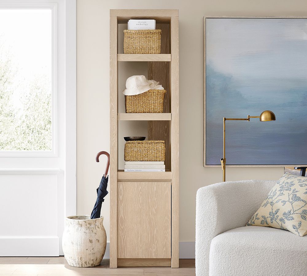 Newport Shelf with Cabinet (21.5"-43") by Pottery Barn