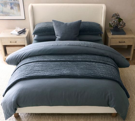 Washed Velvet Handcrafted Quilt by Pottery Barn