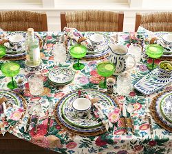 Puebla Multi Porcelain Appetizer Plates - Set of 4