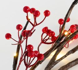 Twinkling Twig and Berry Garland