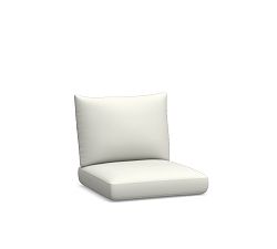 Westport Outdoor Sectional RA/LA Cushion Cover; High Performance Canvas, White