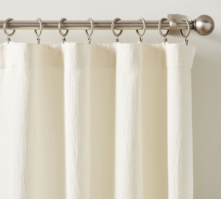 Denaire Textured Curtain | Pottery Barn