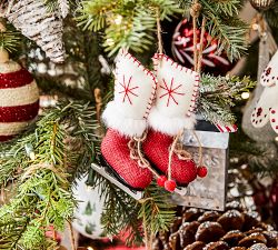 Felt Ice Skates Ornament