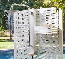 Malibu Metal Perforated Outdoor Privacy Screen