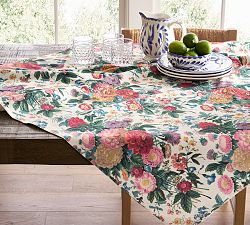 Margeaux Oversized Embroidered Cotton Table Throw