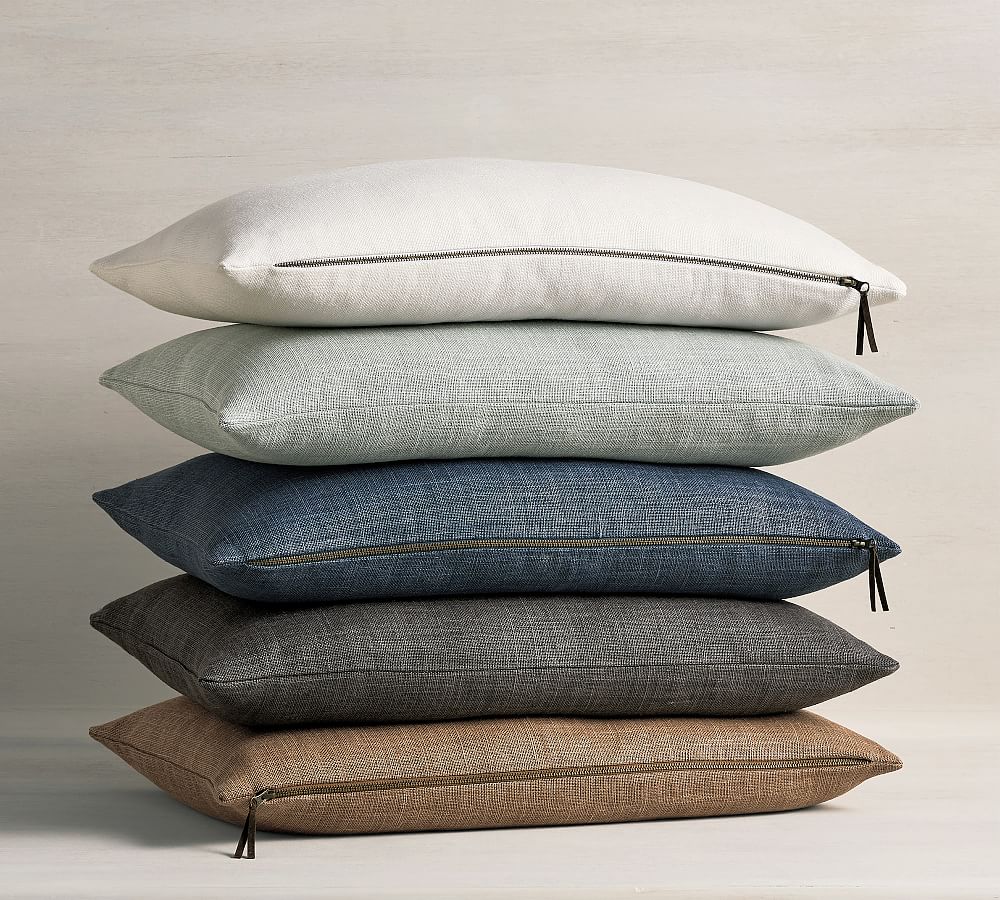 Belgian Linen Lumbar Pillow Cover by Pottery Barn