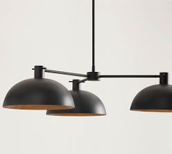 Caufield Metal 3-Arm Chandelier (32")