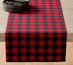 Dalton Check Yarn Dyed Cotton/Linen Table Runner