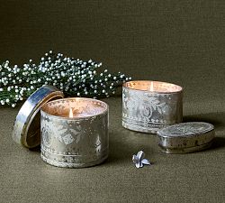 Open Box: Etched Mercury Lidded Candle