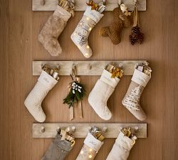 Lit Embellished Stocking