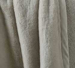 Double Faced Rabbit Faux Fur Throw