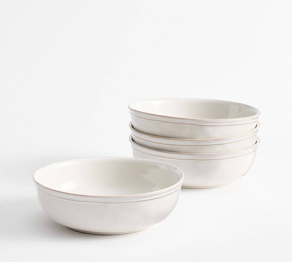 Cambria Stoneware Pasta Bowls - Set of 4 - Set of 4 - Stone
