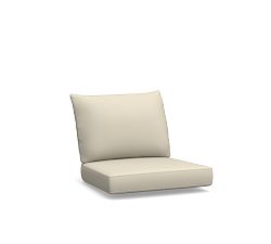 Lakewood Swivel Lounge Chair Outdoor Replacement Cushion, High Performance Canvas, Natural