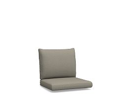 Cushion Cover Only: Kostas Outdoor Dining Chair; High Performance Heathered Canvas, Flax