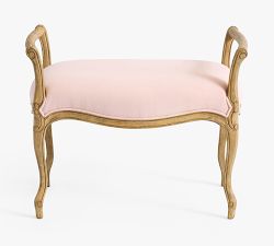 LoveShackFancy Upholstered Vanity Stool