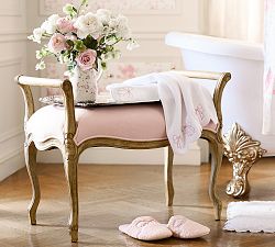 LoveShackFancy Upholstered Vanity Stool