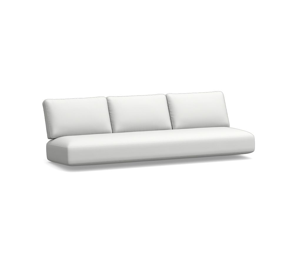 Modern Farmhouse Outdoor Sofa (89") - Sunbrella®; Canvas White