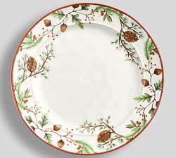 Forest Gnome Christmas Spirit 16-Piece Dinnerware Set