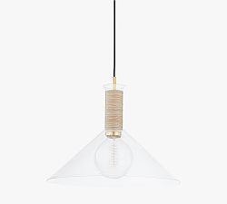 Open Box: Beckett Flared Glass Pendant