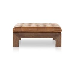 Callum Leather Ottoman