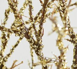 Faux Oversized Glitter Twig Branch