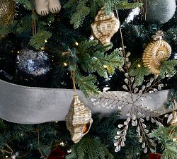 Blue Mixed Ball Ornaments - Set of 4