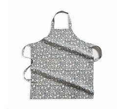 Carmel By the Sea Block Print Cotton Apron