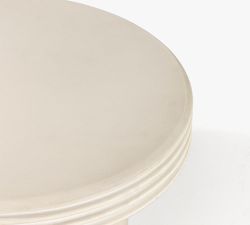 Champman Concrete Round Nesting Outdoor End Tables, Set of 2