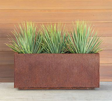 Concrete Fluted Outdoor Planters