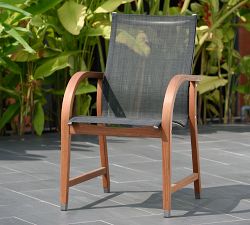 Anza 9-Piece Rectangular Dining Table &amp; Newark Sling Dining Chair Set