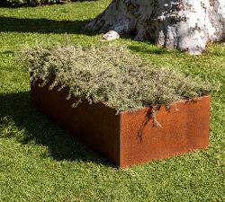 Corten Steel Garden Bed Planters - 24"