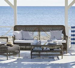 Dawn Alu-Rattan Outdoor Sofa (71")