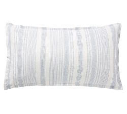 Open Box: Hawthorn Striped Cotton Sham, King - Blue