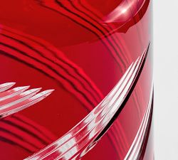 Etched Glass Swirl Decanter