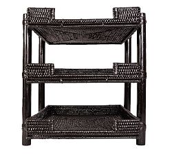 Tava Handwoven Rattan 3 Tray Paper Sorter