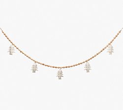 Felt Tree Beaded Garlands - Set of 2