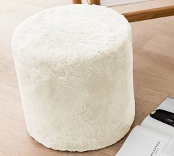 Bela Shortwool Sheepskin Pouf