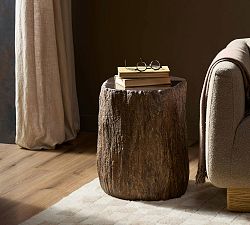 Calden Round Concrete Accent Table (18.5")