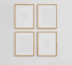 Open Box: Wood Gallery Frame, 16"x20" (5"x7", 11"x14" Opening) - Natural