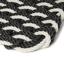 The Rope Co. Coastal Oyster Two-Tone Handwoven Doormat