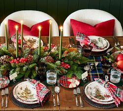 Enchanted Forest Stoneware Dinner Plates - Set of 4