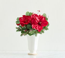 Faux Mixed Amaryllis Holiday Bundle