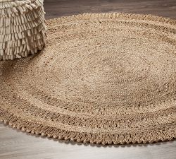 Kalev Jute Round Rug