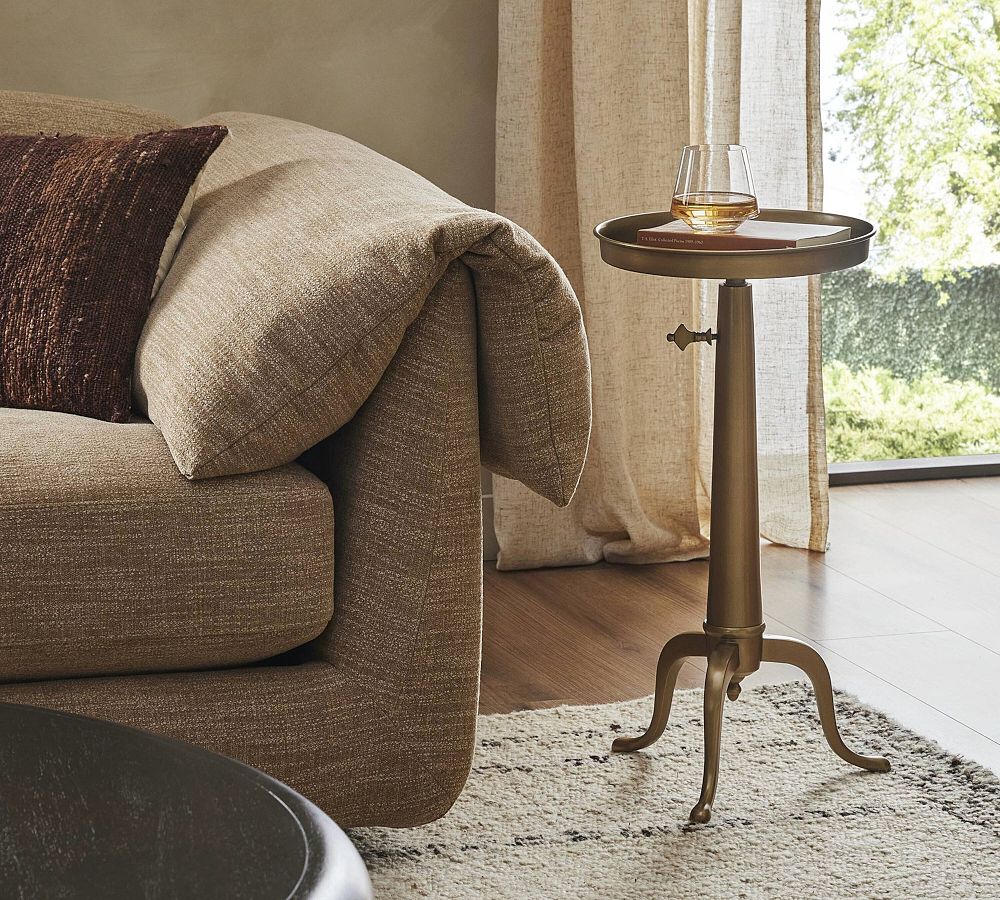 Lorien Round Metal Accent Table (12.5") by Pottery Barn