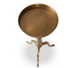 Lorien Round Metal Accent Table (12.5")