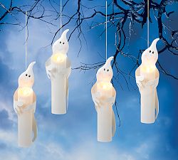Hanging Ghosts LED String Lights - Set Of 4