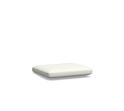 Rockport Outdoor Dining Chair Cushion; High Performance Canvas, White