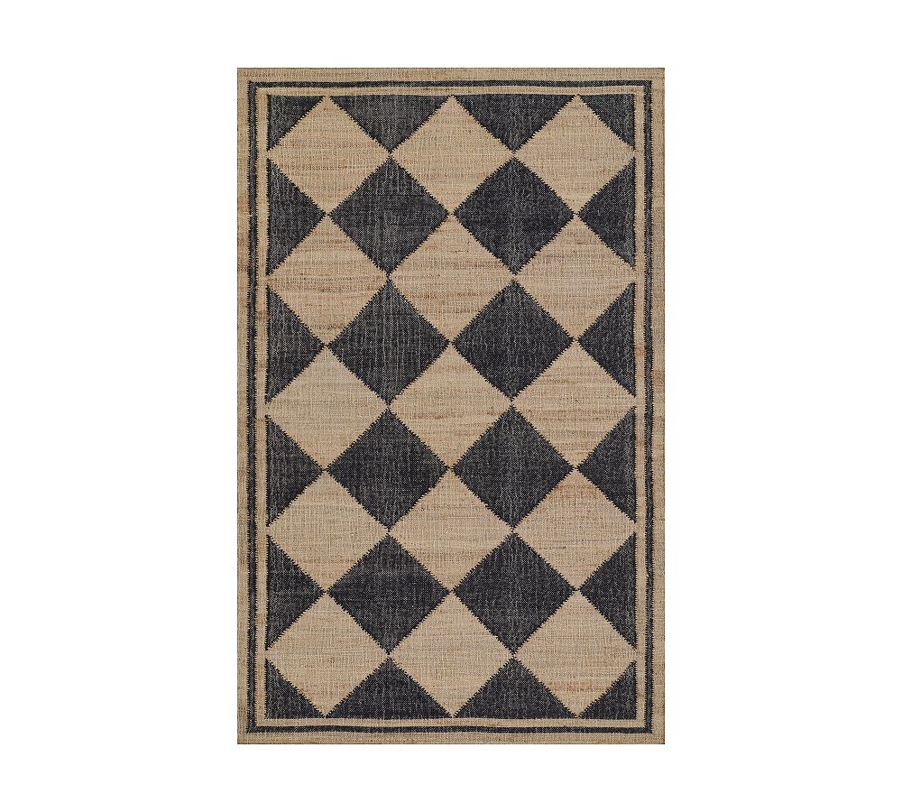 Erin Gates By Momeni Handwoven Orchard Diamond Wool Rug - Black, 2' x 3'